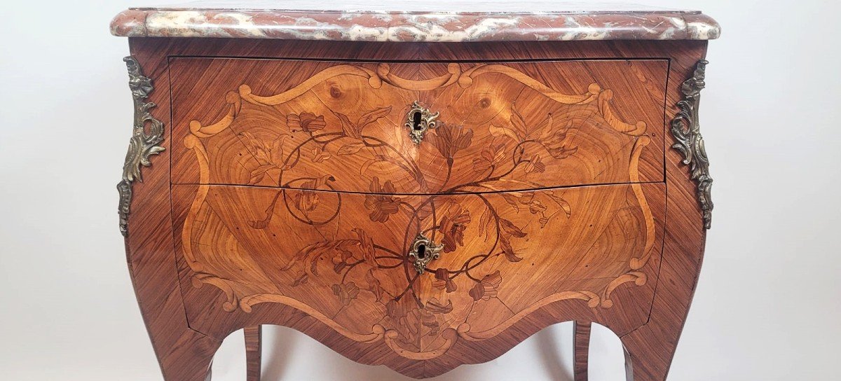 Louis XV Inlaid Commode-photo-3