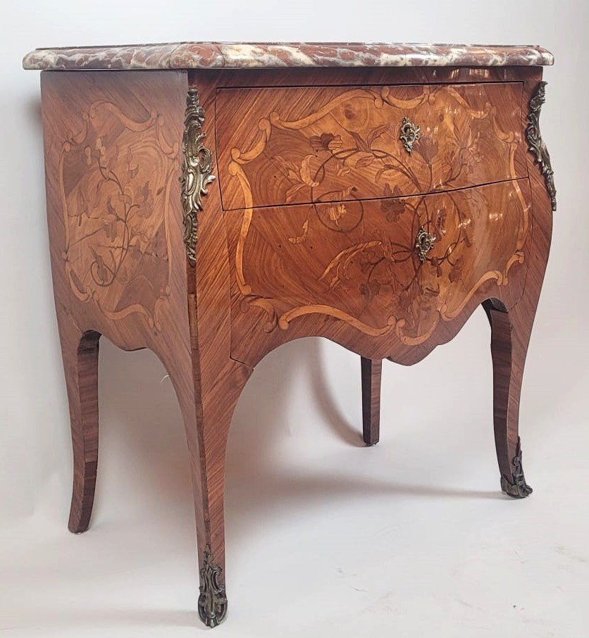 Louis XV Inlaid Commode