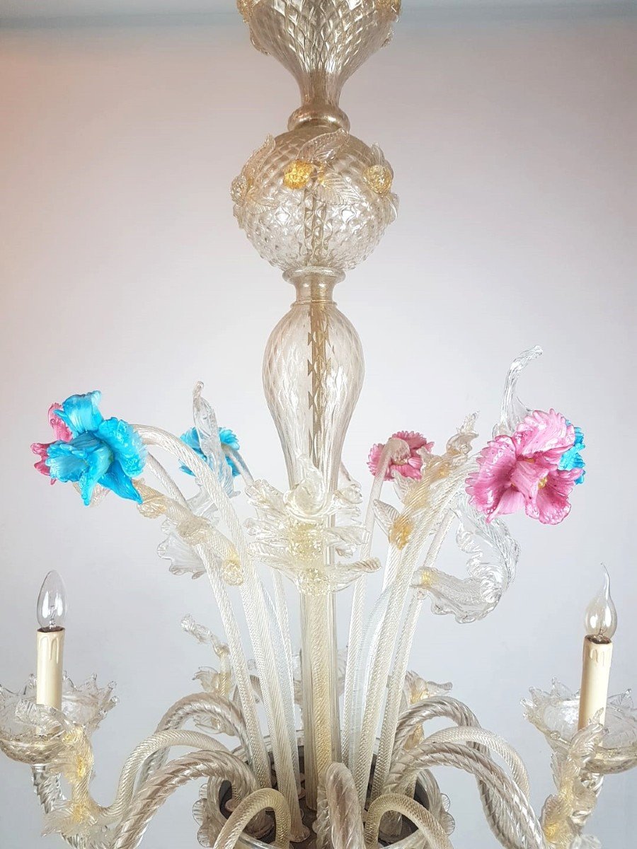 Murano Chandelier With 6 Arms Of Light-photo-2