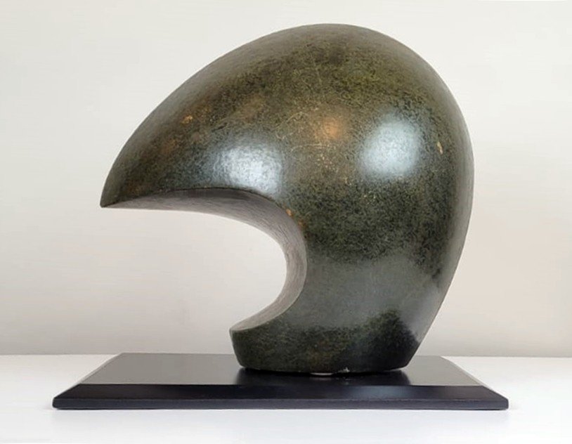 Sculpture Abstraite En Serpentine - Vers 1960