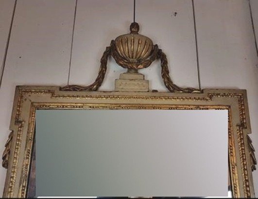 Console And Its Louis XVI Style Mirror-photo-2