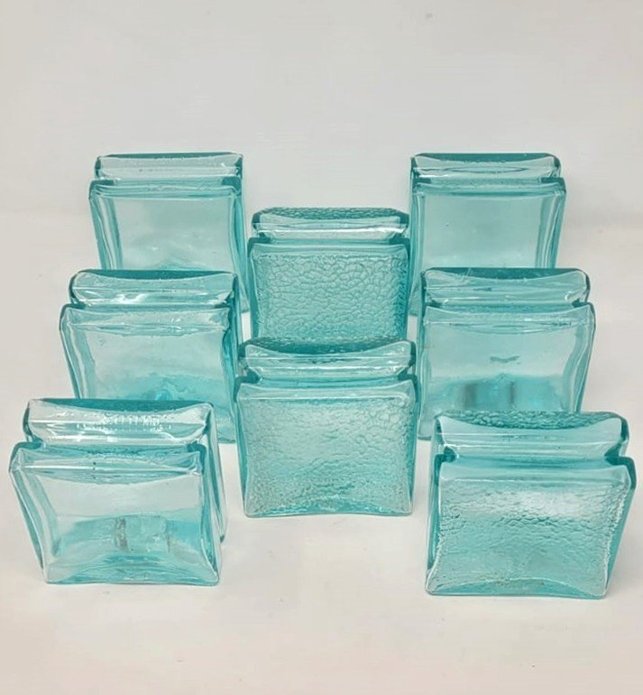 Lots (750 pièces) Briques De Verres De Formes Et Couleurs Différentes - Vers 1920-photo-2