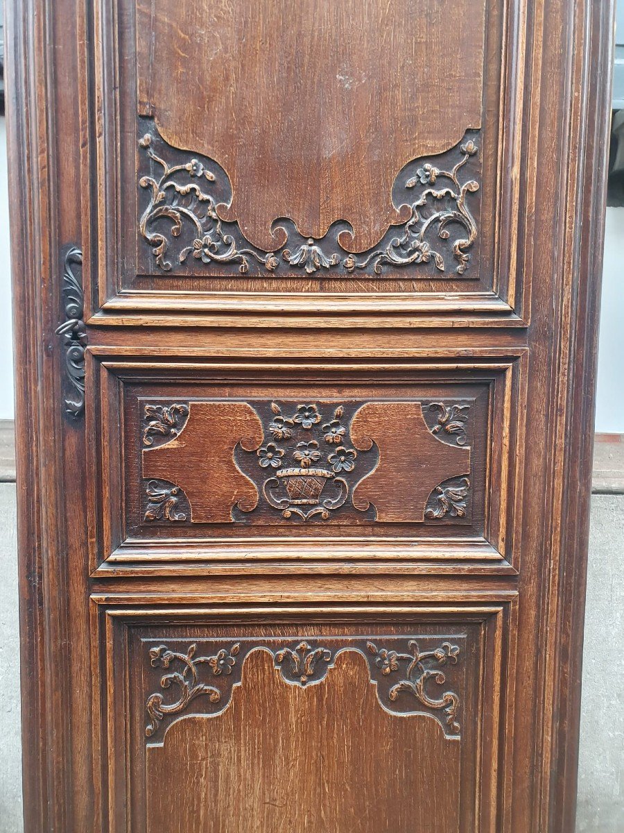 Bonnetière In Carved And Molded Oak, 19th-photo-3