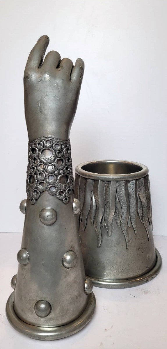 Pewter Cooler By Piero Figura-photo-5