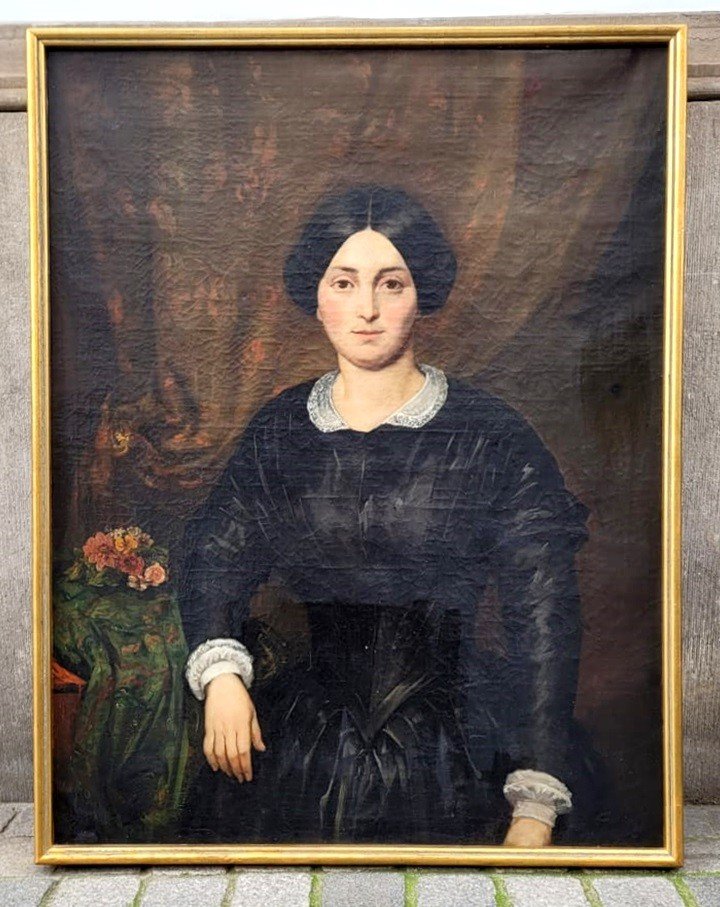 Oil On Canvas - Portrait - Late 19th Century