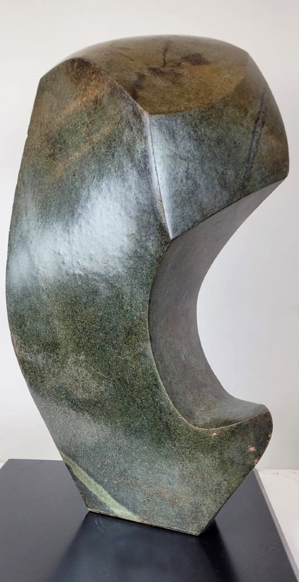 Serpentine Sculpture - Circa 1960-photo-4