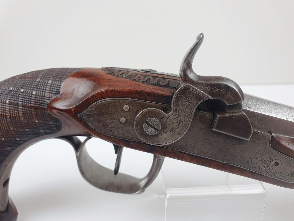 Pistolet d'Officier Du 1er Empire, Vers 1825-photo-2