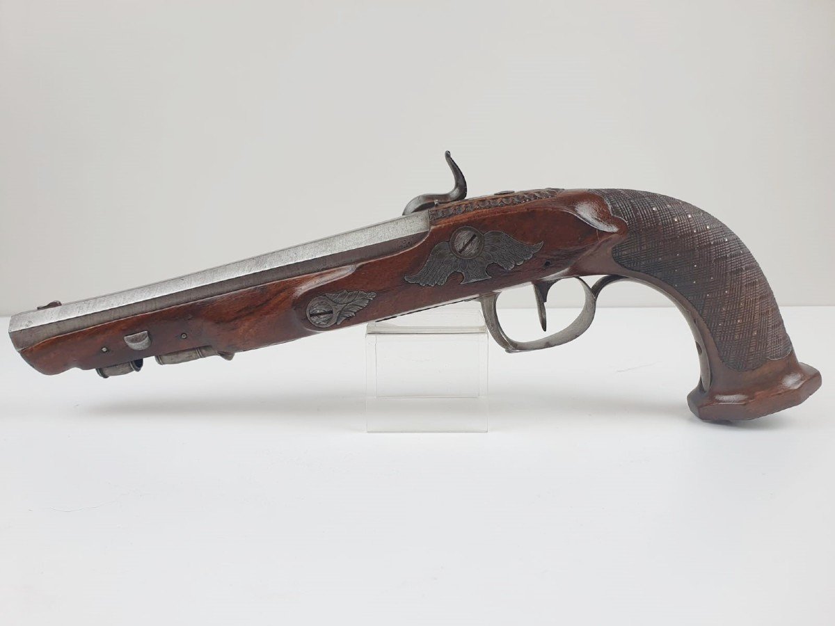 Pistolet d'Officier Du 1er Empire, Vers 1825-photo-4