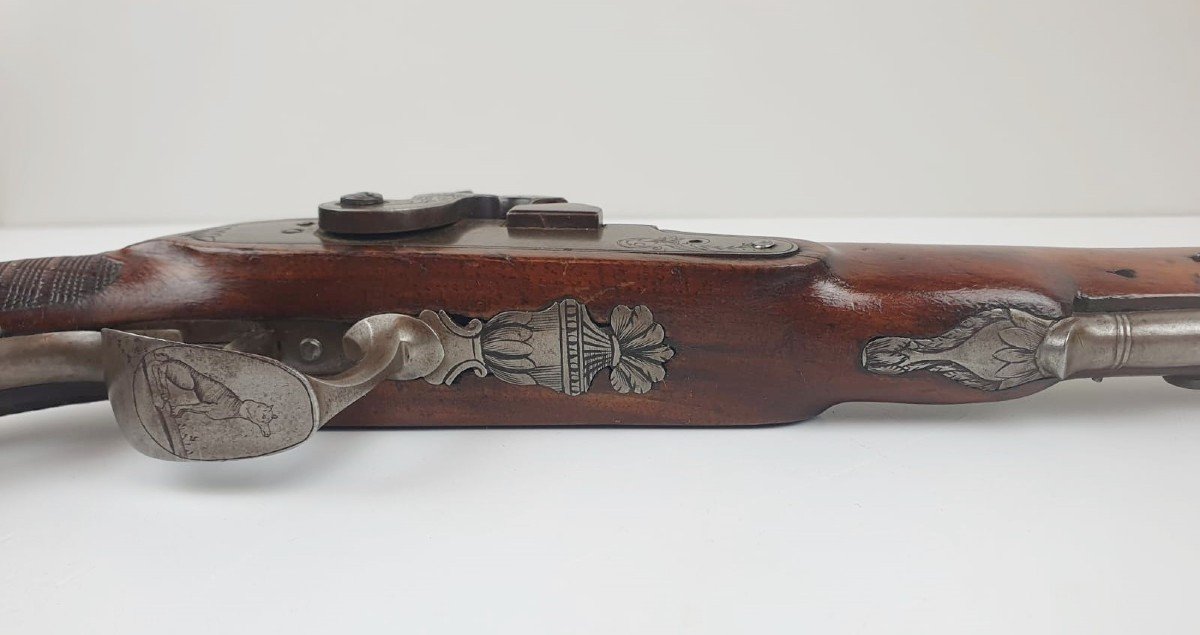 Pistolet d'Officier Du 1er Empire, Vers 1825-photo-3