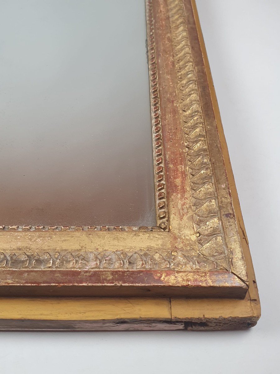 Louis XVI Mirror In Golden Wood, 18th-photo-2