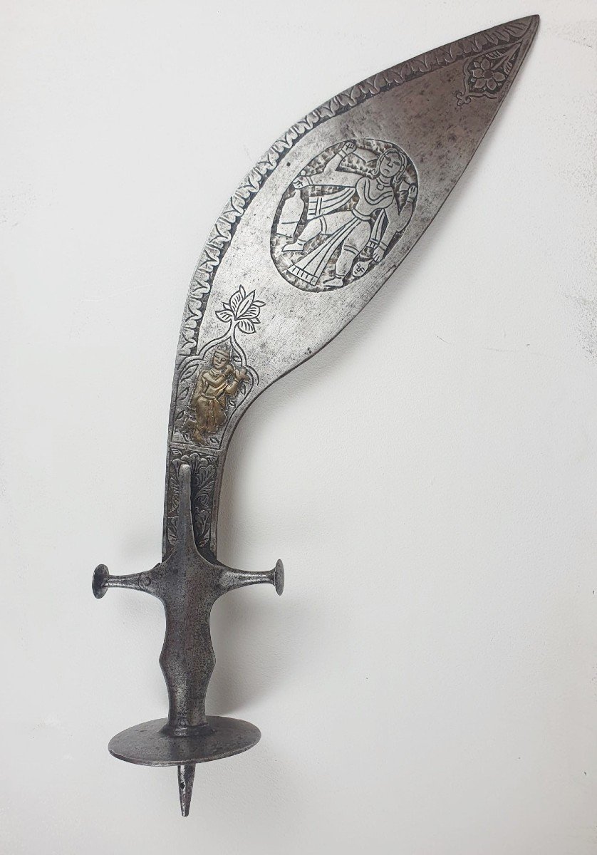 Kukri, Finely Decorated Blade, India 19th-photo-4