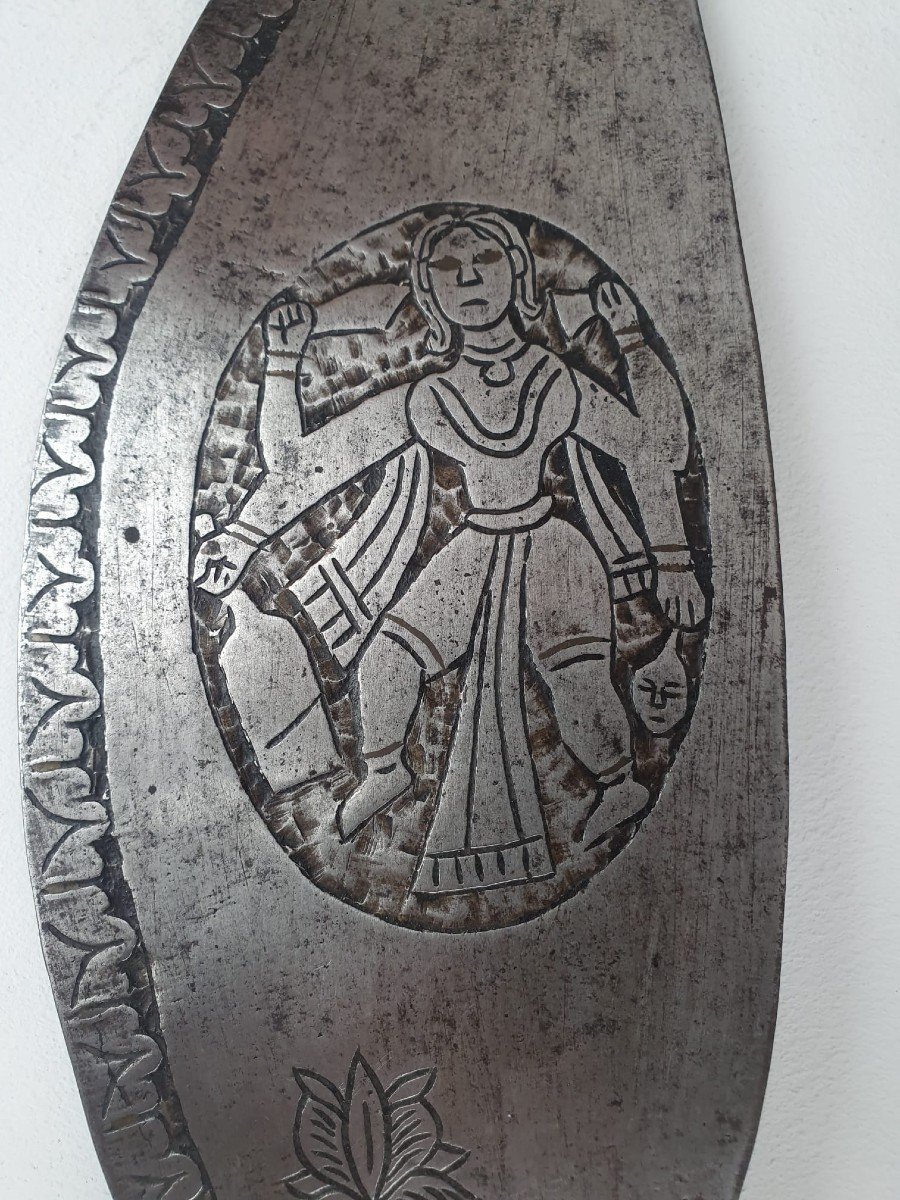 Kukri, Finely Decorated Blade, India 19th-photo-1