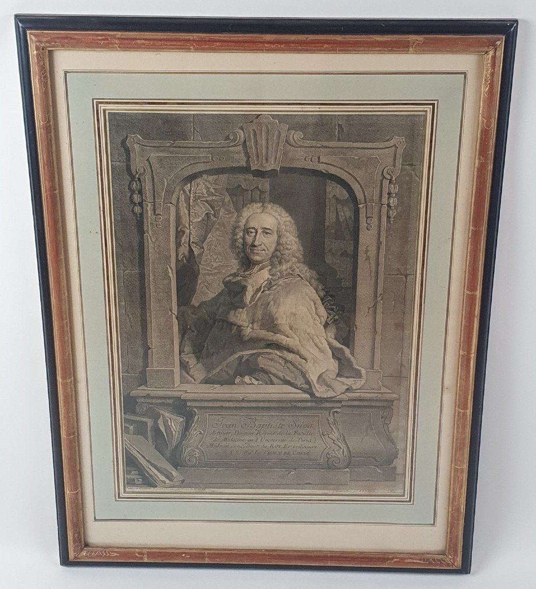 2 Gravures 18th Portrait De Louis XV Et Sylva Son Médecin Consultant-photo-7