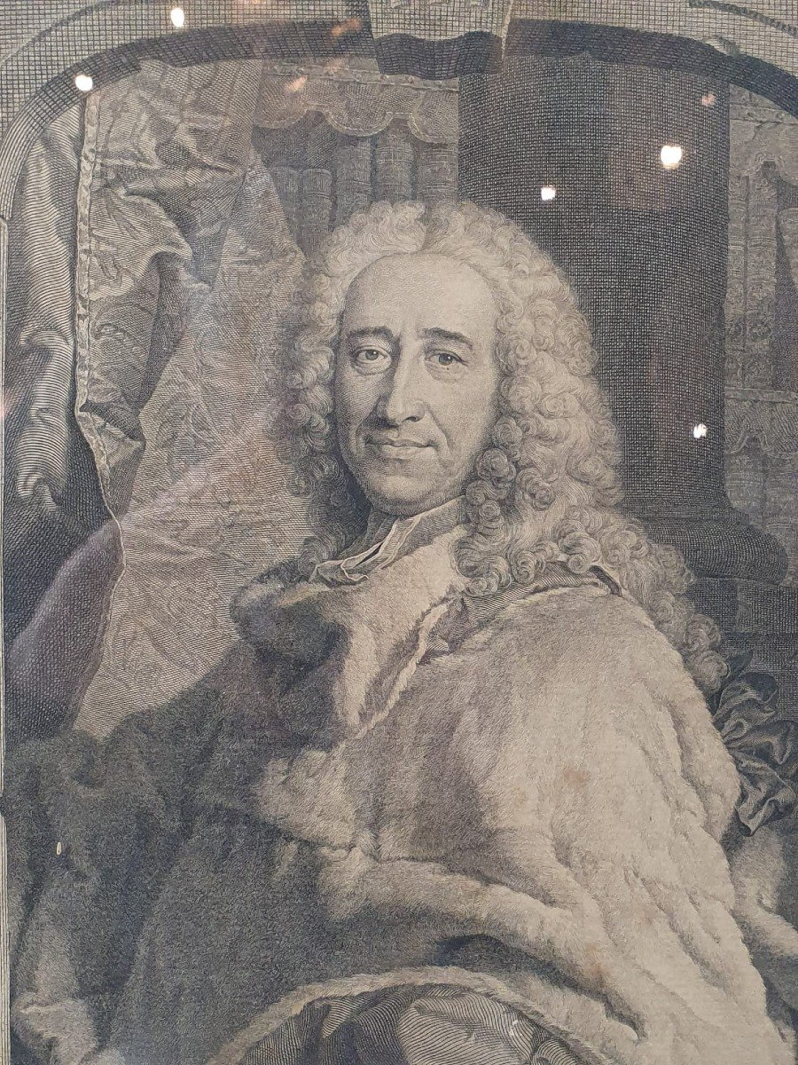 2 Gravures 18th Portrait De Louis XV Et Sylva Son Médecin Consultant-photo-8