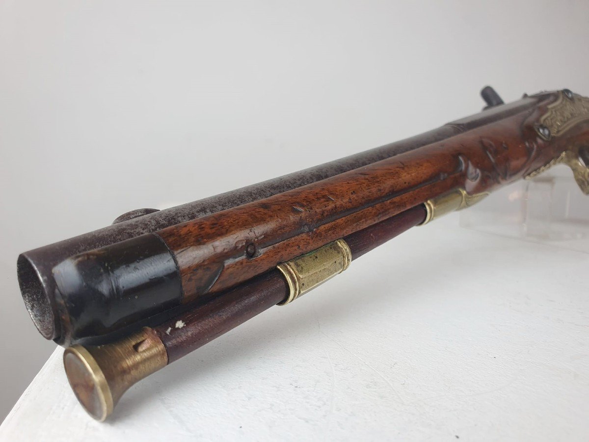 Long Flintlock Pistol, Circa 1740-photo-2
