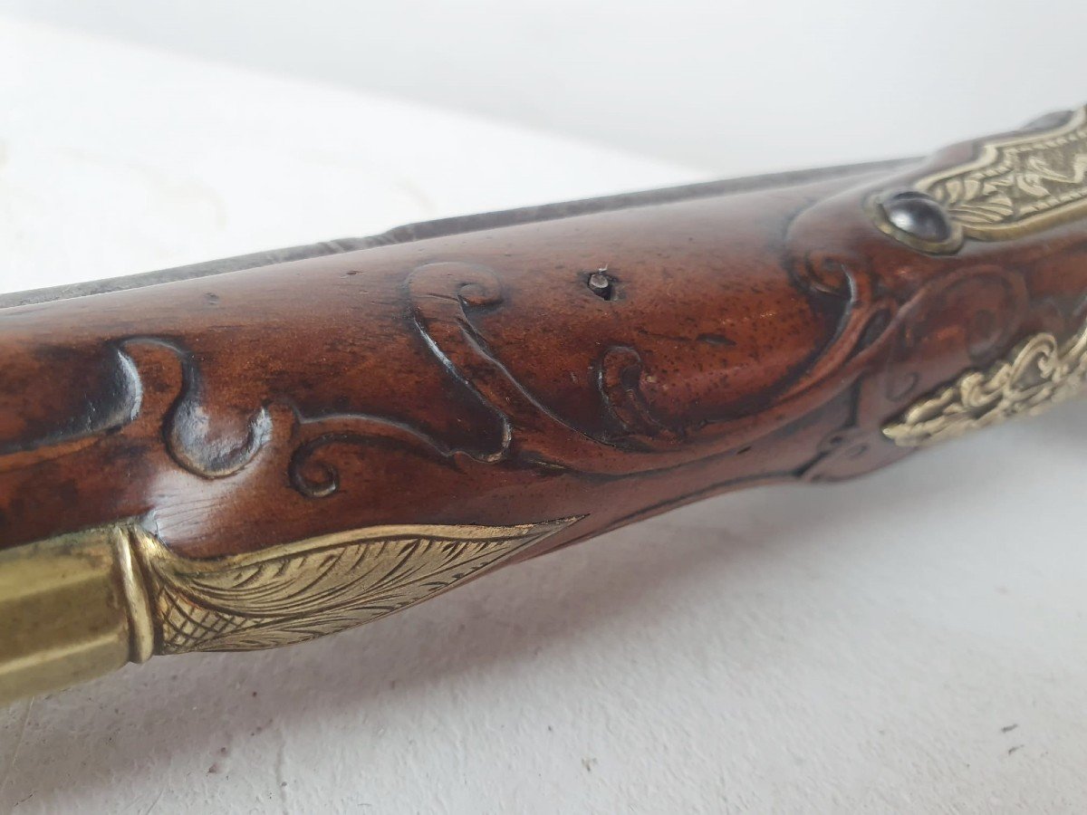 Long Flintlock Pistol, Circa 1740-photo-2