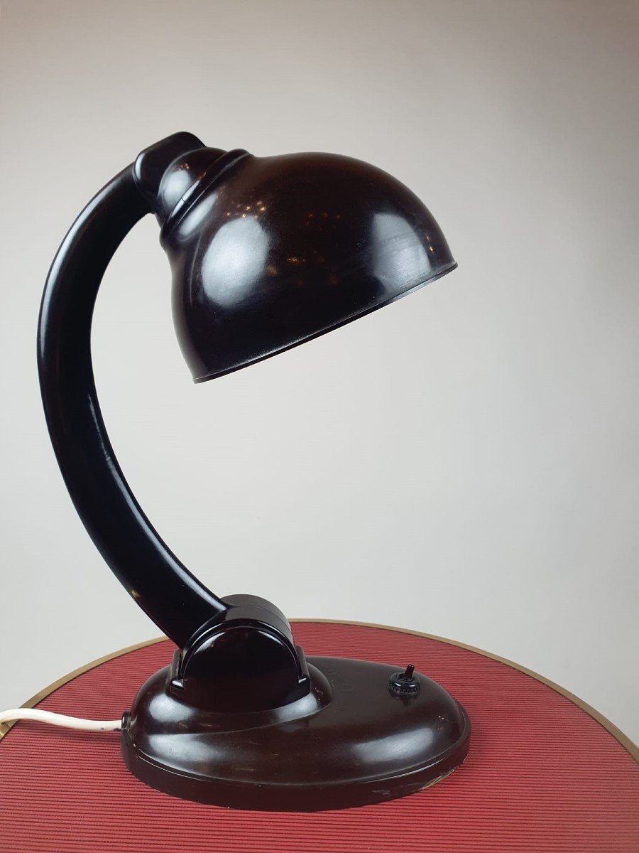 Erik Kirkman Cole, Lampe De Bureau En Bakélite, Vers 1930-photo-2