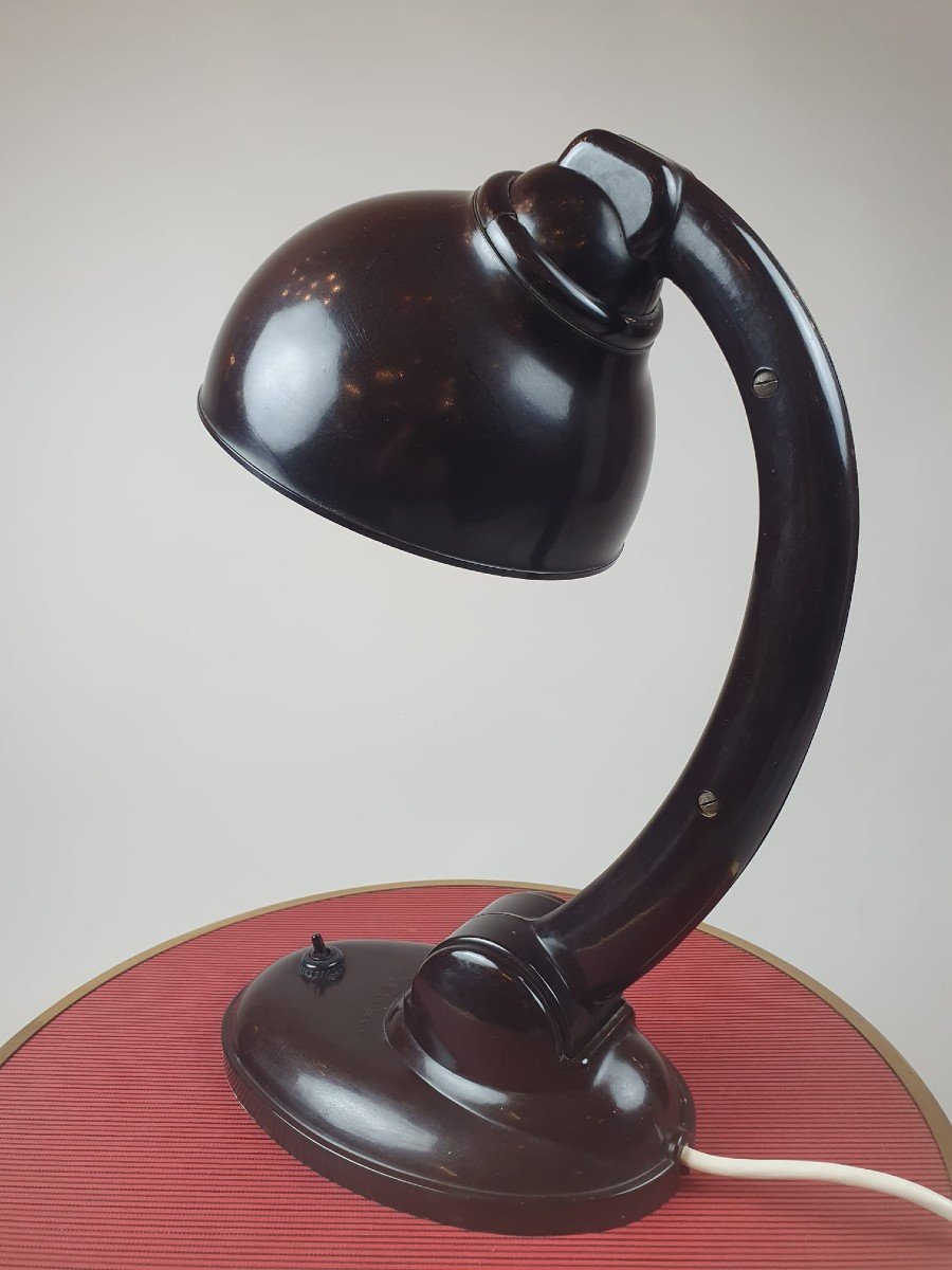 Erik Kirkman Cole, Lampe De Bureau En Bakélite, Vers 1930-photo-4