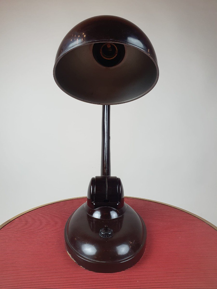 Erik Kirkman Cole, Lampe De Bureau En Bakélite, Vers 1930-photo-1