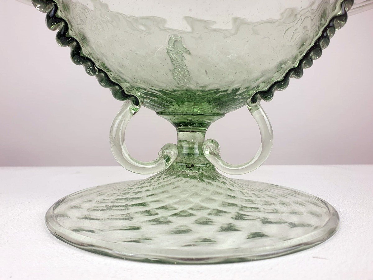 Grande Coupe En Verre De Murano-photo-4