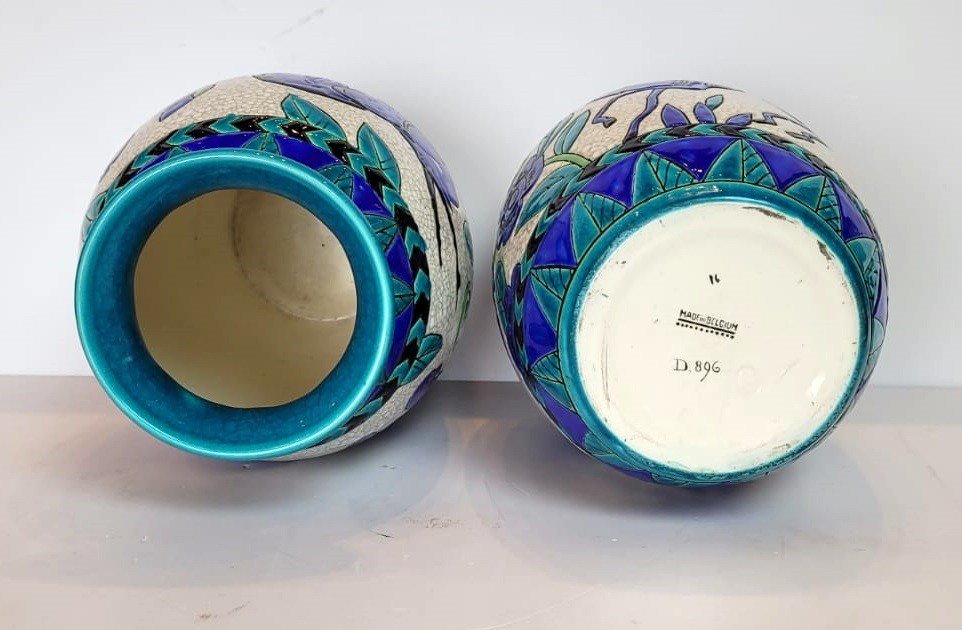 Pair Of Boch Vases-photo-4