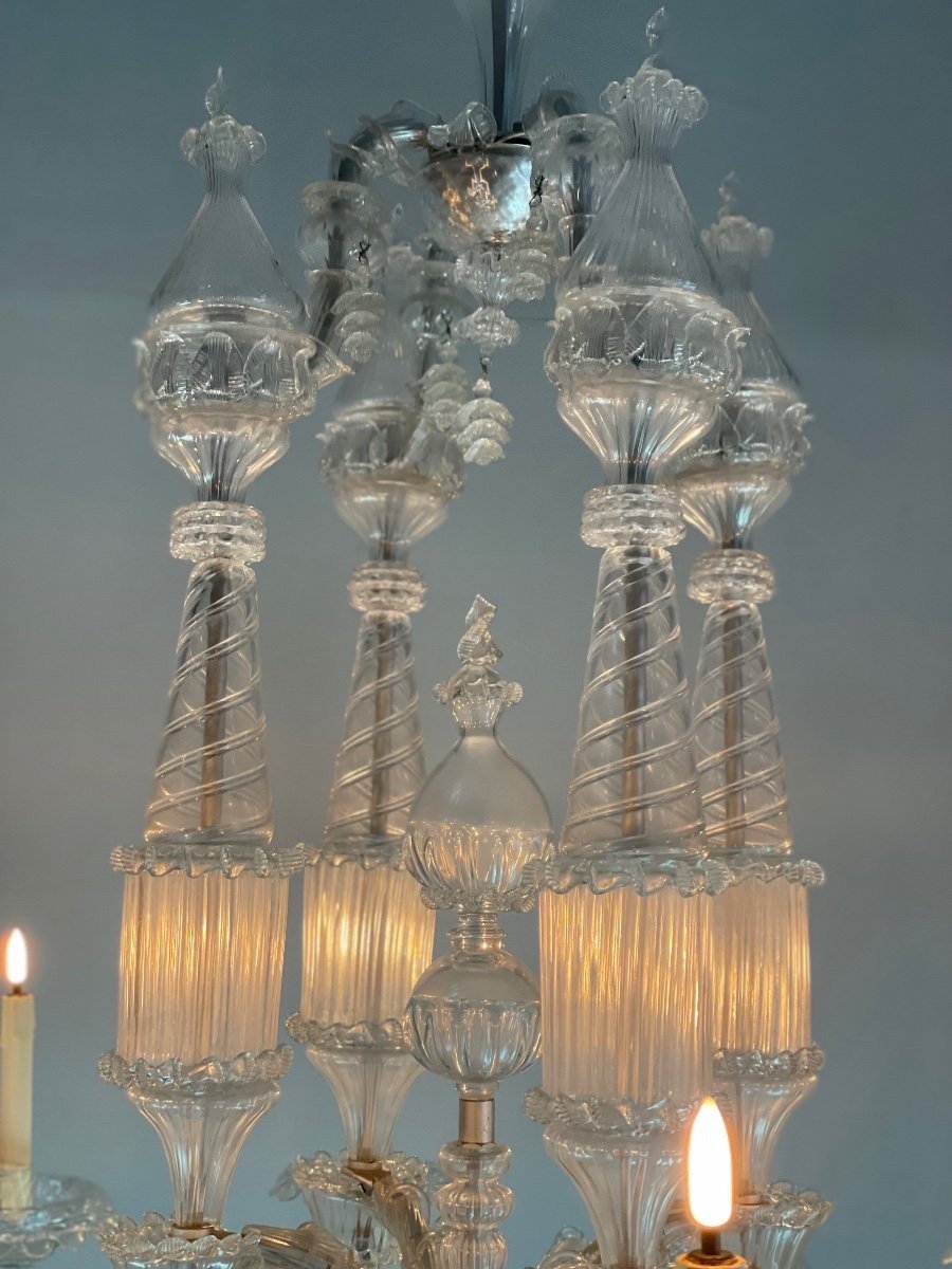 Large Murano Chandelier-photo-7