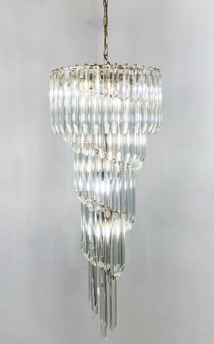 Large Murano Cascade Chandelier-photo-2