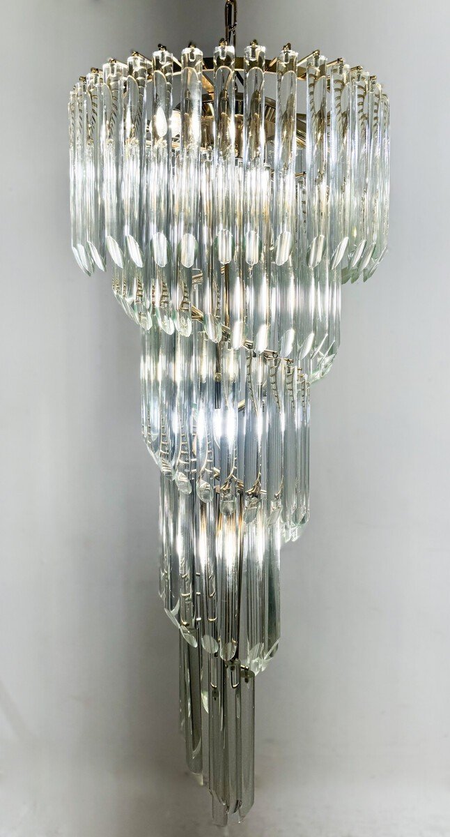 Large Murano Cascade Chandelier-photo-3