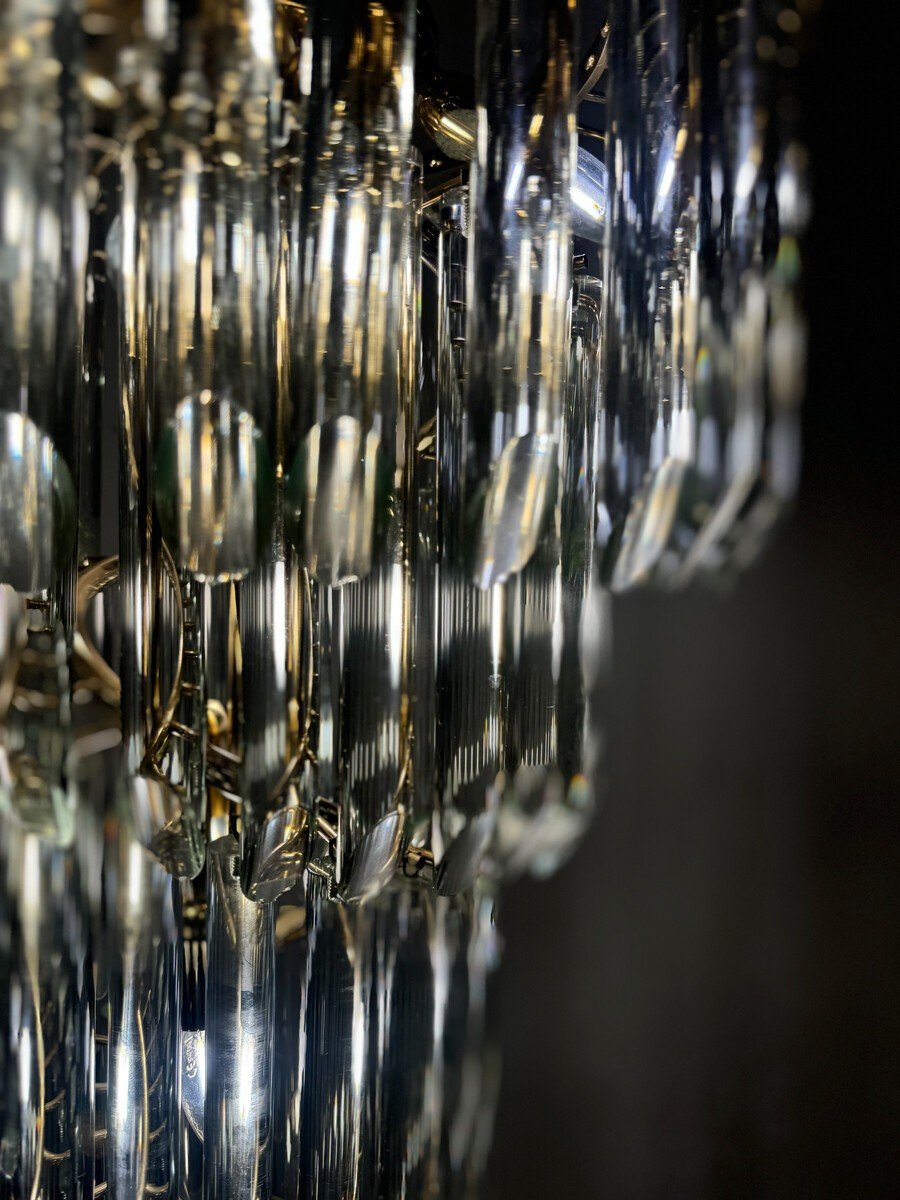 Large Murano Cascade Chandelier-photo-4