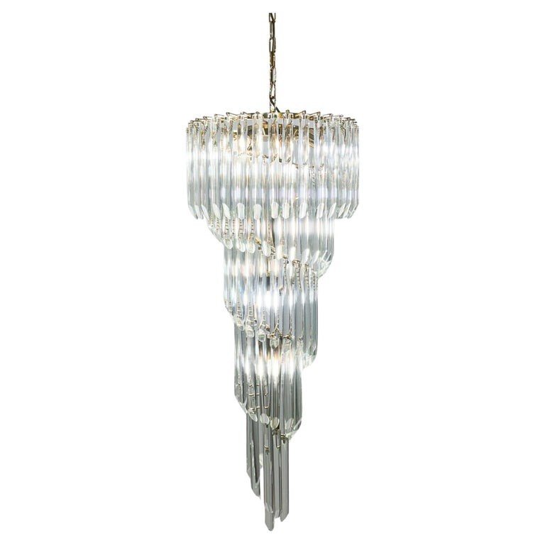 Large Murano Cascade Chandelier