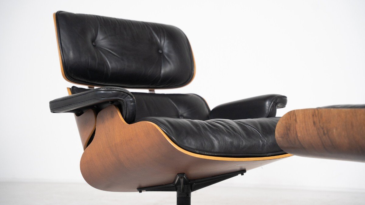 Fauteuil Et Ottoman  Par Charles Et Ray Eames-photo-4