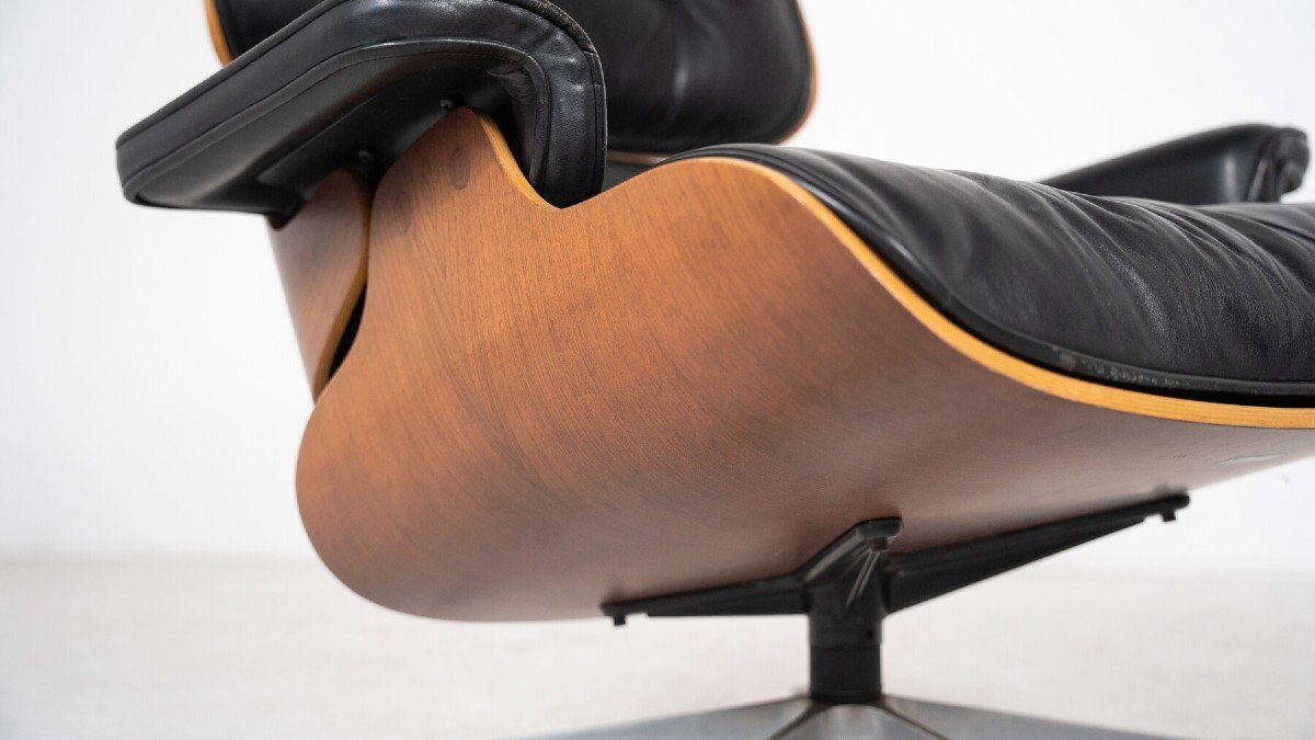 Fauteuil Et Ottoman  Par Charles Et Ray Eames-photo-4