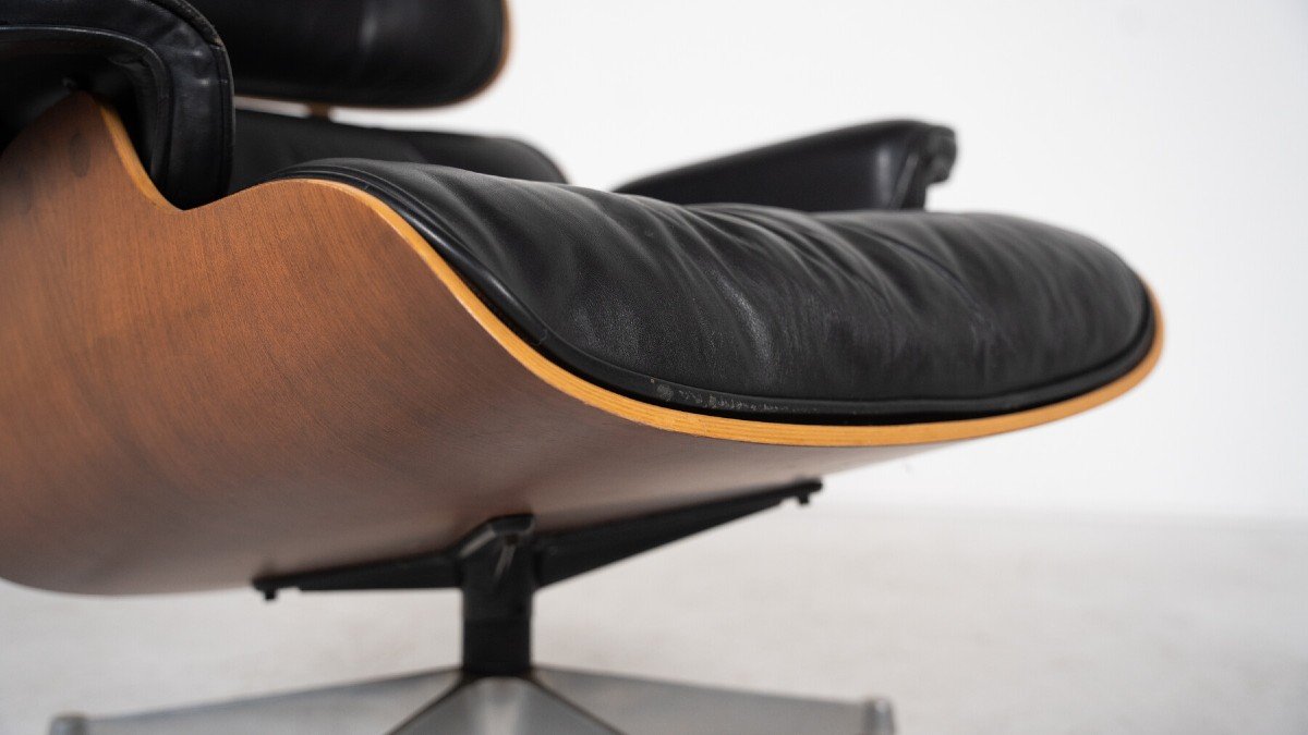 Fauteuil Et Ottoman  Par Charles Et Ray Eames-photo-5