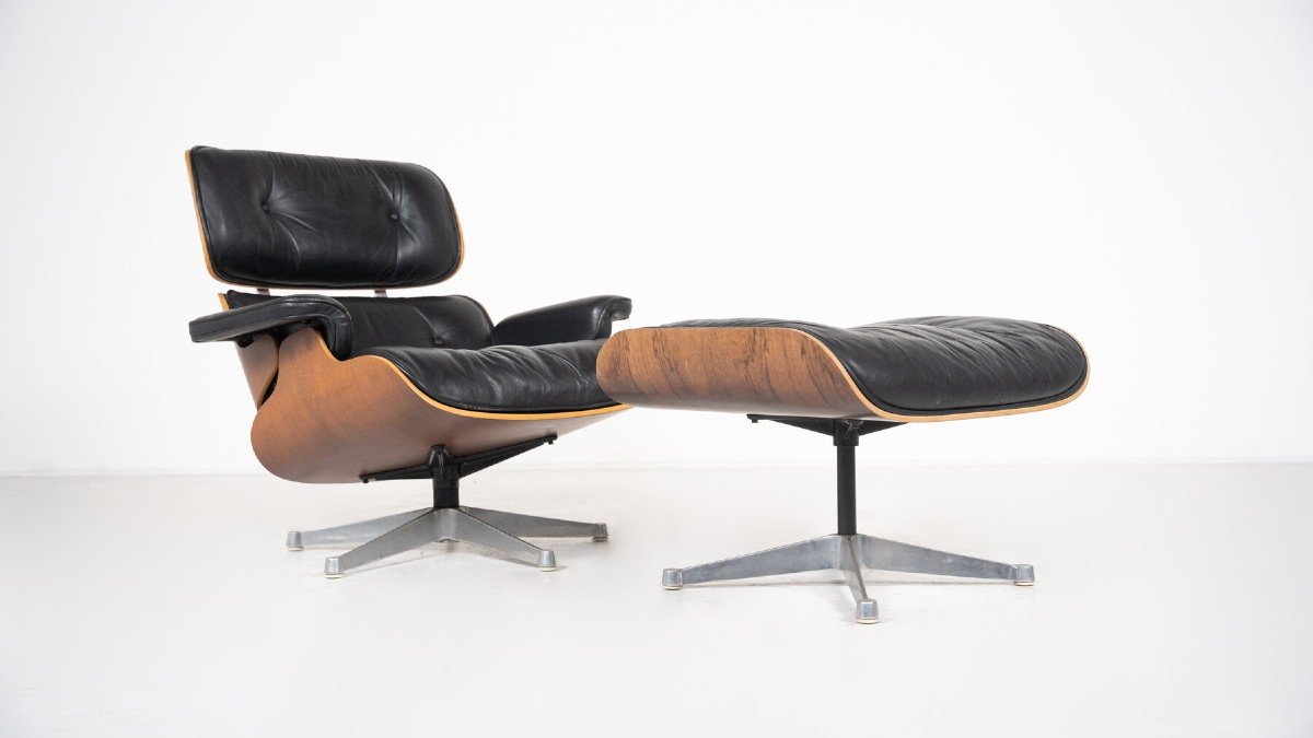 Fauteuil Et Ottoman  Par Charles Et Ray Eames