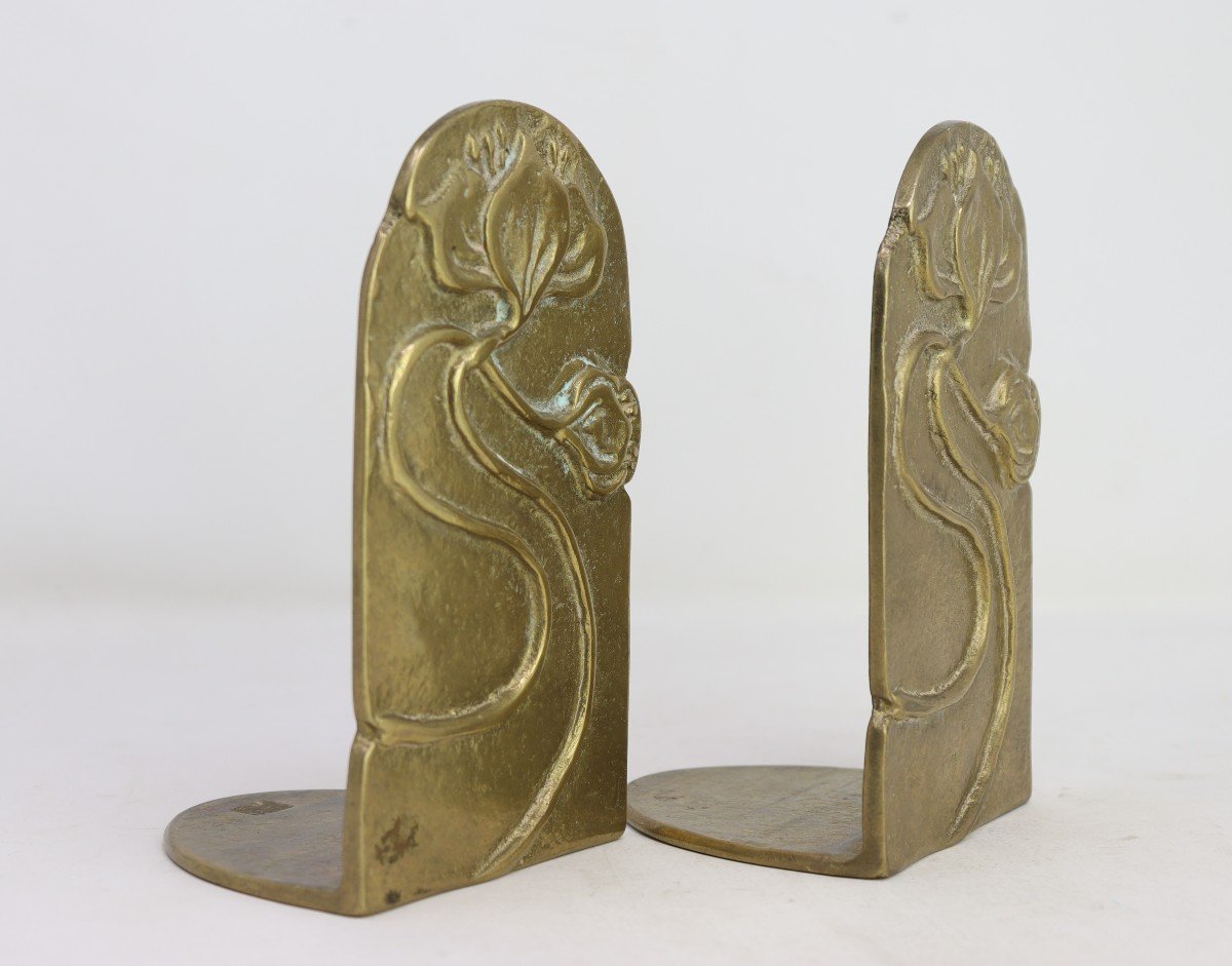 Pair Of Art Nouveau Bookends -photo-1