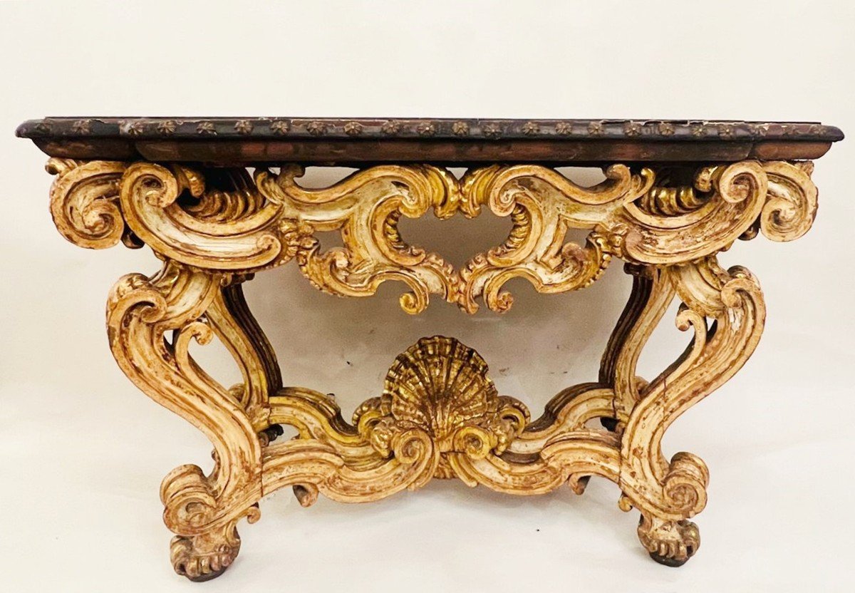 Italian Giltwood Console, Rome 17th