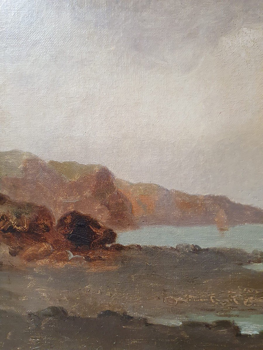 G. Barloy French School Early 20th, Oil On Canvas "marine"-photo-4