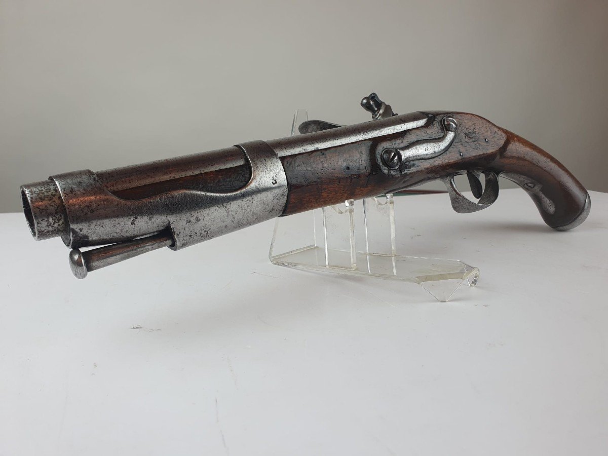 Pistolet Modèle 1763-66 De Cavalerie, époque Révolutionnaire-photo-3