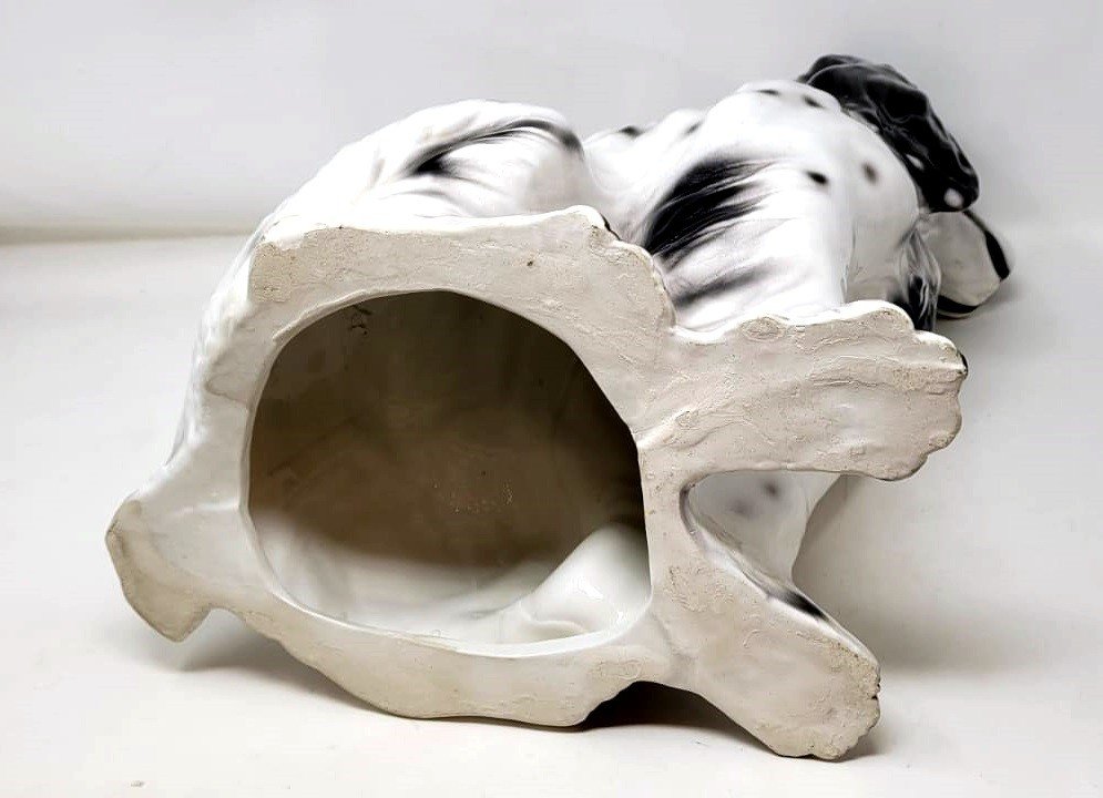 Glazed Ceramic - Spanish Cocker Spaniel - Circa 1970-photo-2