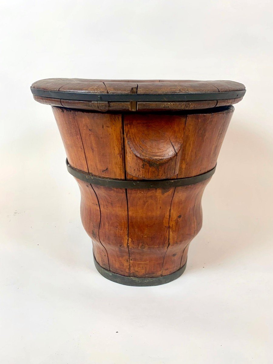 Large Peat Bucket - English 19th Century-photo-3