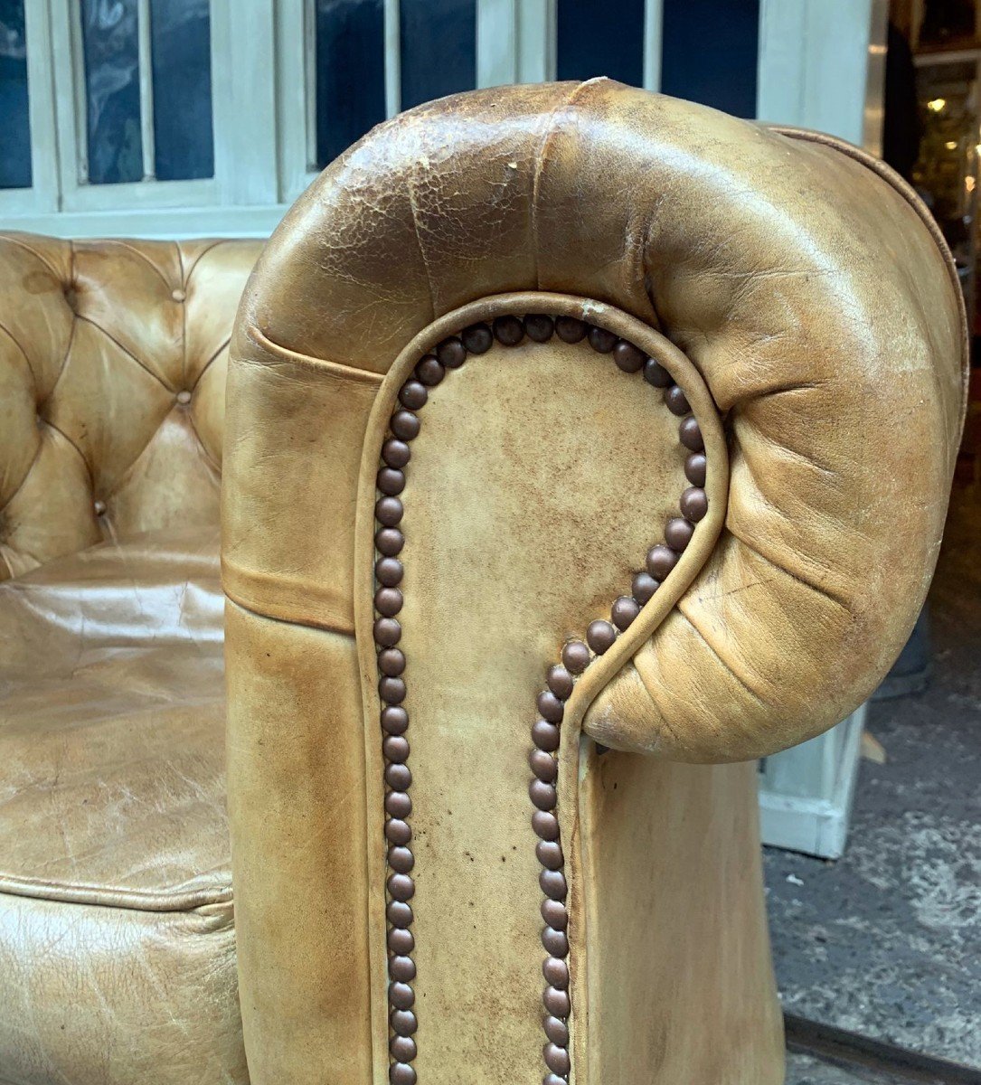 Paire De Fauteuil Chesterfield-photo-2