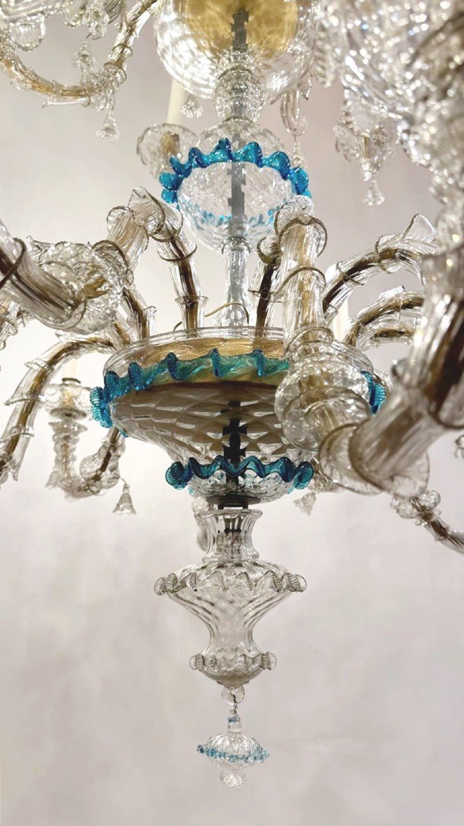 Murano Glass Chandelier With 18 Lights-photo-2