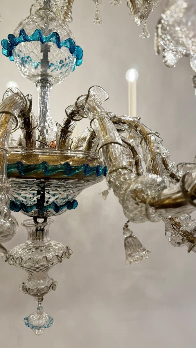 Murano Glass Chandelier With 18 Lights-photo-4