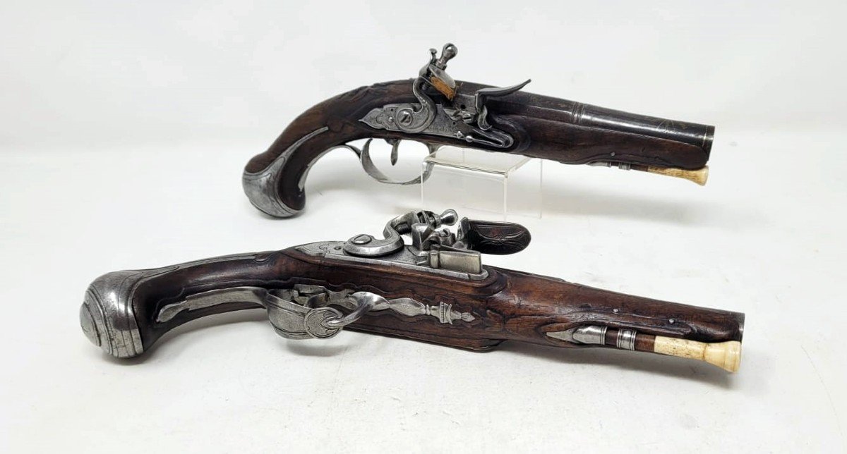 Civilian Pair Of Flintlock Pistols