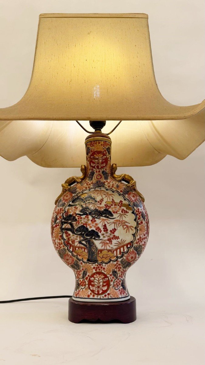 Paire De Lampes, Anciens Vases Imari.-photo-6