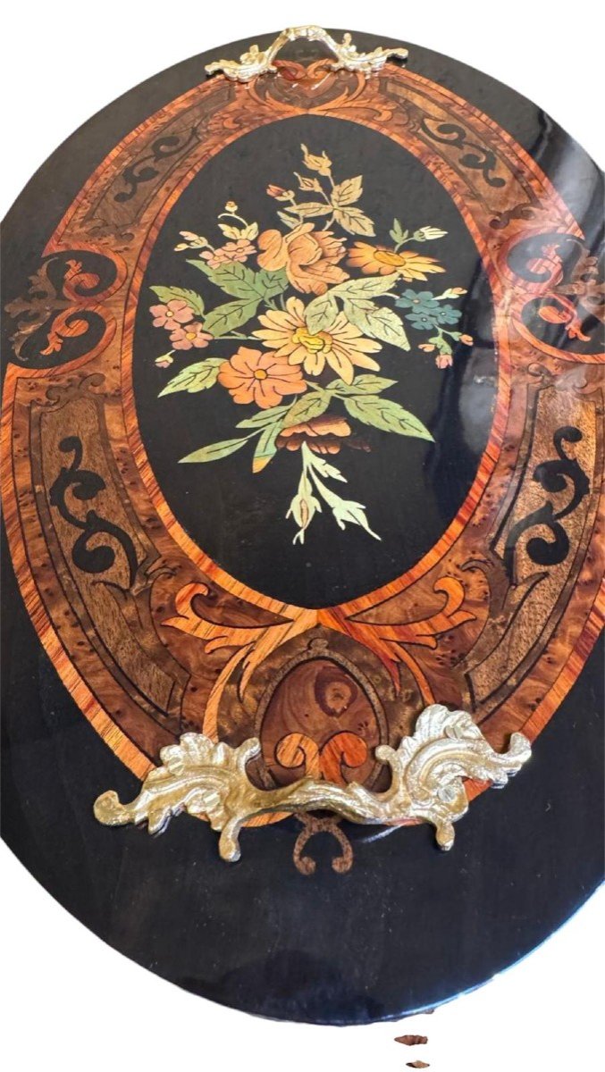 Jardinière N III, Marqueterie De Bois, 19th.c-photo-5