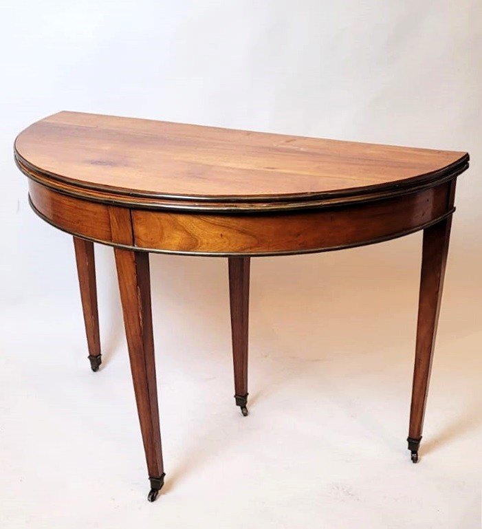 Cherrywood Half Moon Directoire Table-photo-2