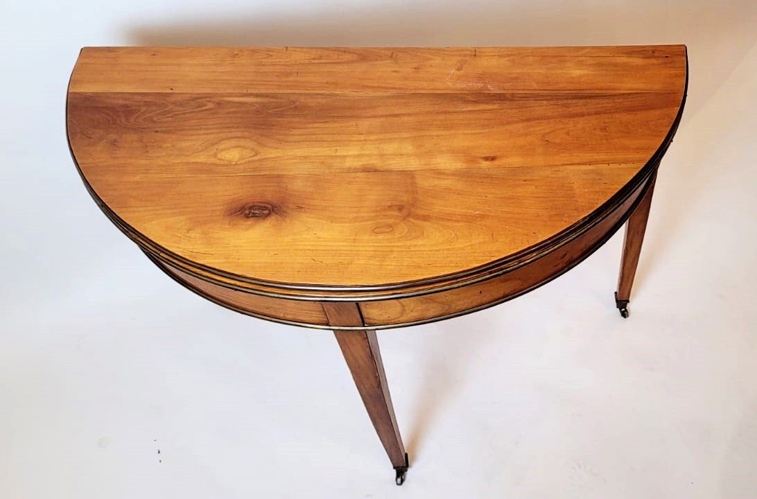 Cherrywood Half Moon Directoire Table-photo-4