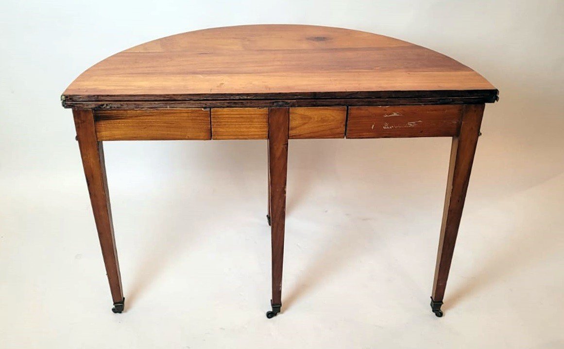 Cherrywood Half Moon Directoire Table-photo-2