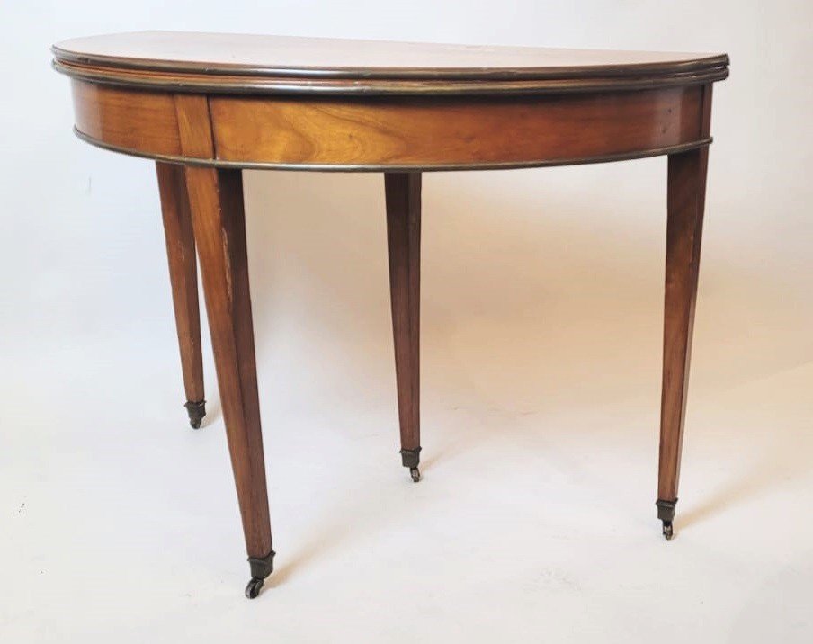 Cherrywood Half Moon Directoire Table